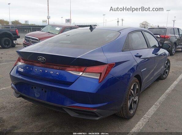 KMHLS4AG2PU490014 2023 HYUNDAI ELANTRA Blue Հետևի աջ