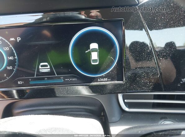 KMHLS4AG4NU283489 2022 HYUNDAI ELANTRA Blue უკანა სავარძლების ხედი