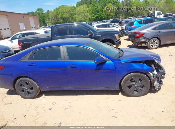 KMHLS4AG4NU283489 2022 HYUNDAI ELANTRA Blue უკანა სალონის ხედი