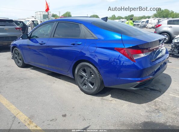 KMHLS4AG8MU103512 2021 HYUNDAI ELANTRA Blue Rear left