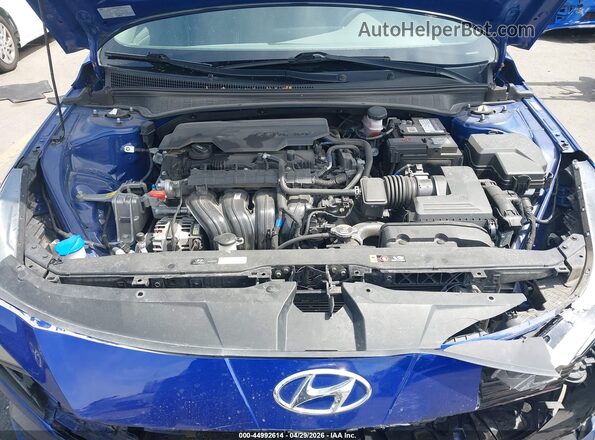 KMHLS4AG8MU103512 2021 HYUNDAI ELANTRA Blue Rear view