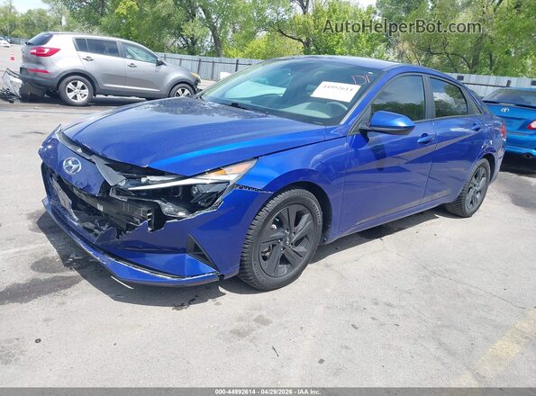 KMHLS4AG8MU103512 2021 HYUNDAI ELANTRA Blue Front left