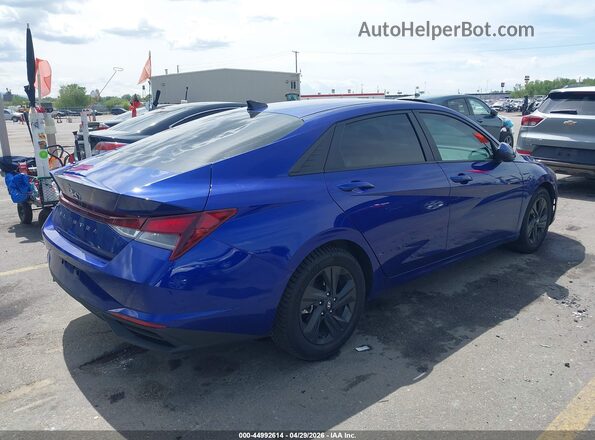 KMHLS4AG8MU103512 2021 HYUNDAI ELANTRA Blue Rear right