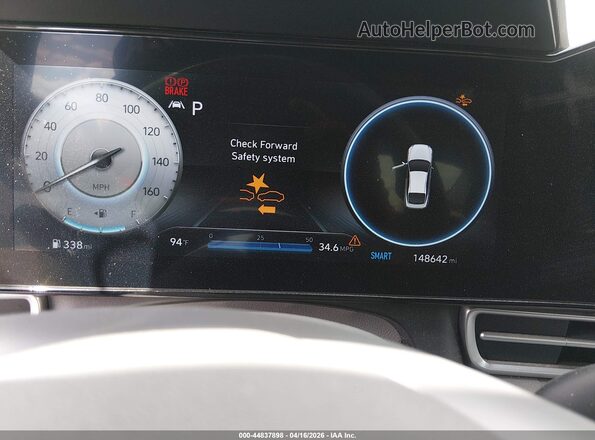 KMHLS4AG9PU567865 2023 HYUNDAI ELANTRA Black უკანა სავარძლების ხედი