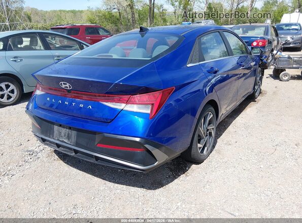 KMHLS4DG1RU698187 2024 HYUNDAI ELANTRA Blue Trasero derecho
