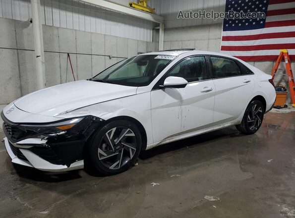 KMHLS4DG4SU016618 2025 HYUNDAI ELANTRA White სალონის 360-გრადუსიანი ხედი