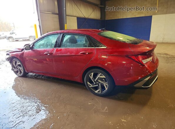 KMHLS4DG7SU017357 2025 HYUNDAI ELANTRA Red Trasero izquierdo