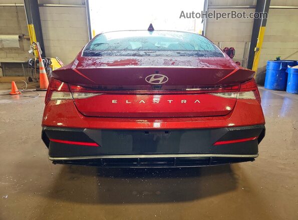 KMHLS4DG7SU017357 2025 HYUNDAI ELANTRA Red Vista trasera