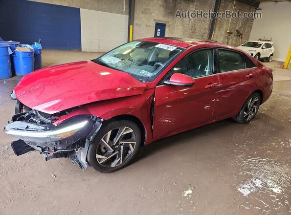 KMHLS4DG7SU017357 2025 HYUNDAI ELANTRA Red 