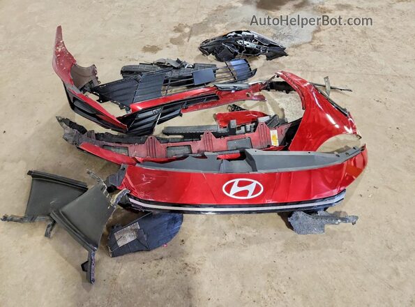 KMHLS4DG7SU017357 2025 HYUNDAI ELANTRA Red Vista del compartimento del motor