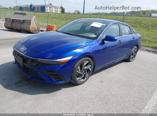 KMHLS4DG8RU679684 2024 HYUNDAI ELANTRA Blue Առջևի ձախ երեք քառորդ տեսարան
