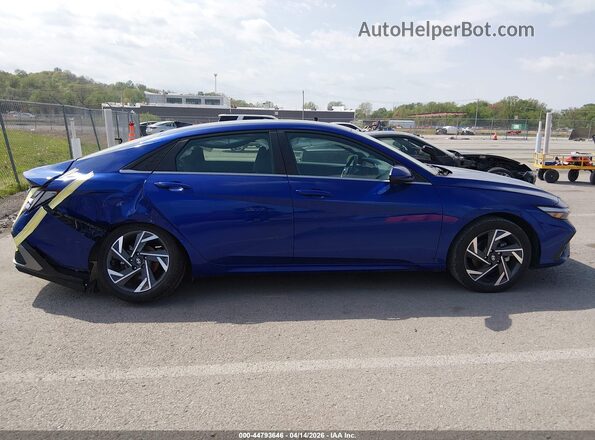 KMHLS4DG8RU679684 2024 HYUNDAI ELANTRA Blue Սալոնի հետևի տեսք