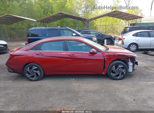 KMHLS4DG9RU811058 2024 HYUNDAI ELANTRA Red Rear interior view