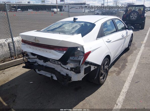 KMHLS4DGXRU699838 2024 HYUNDAI ELANTRA White Задня права чверть