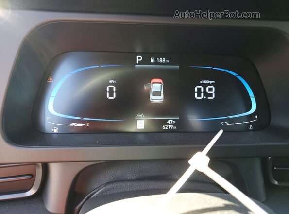KMHLS4DGXTU104901 2026 HYUNDAI ELANTRA Black Widok zestawu wskaźników