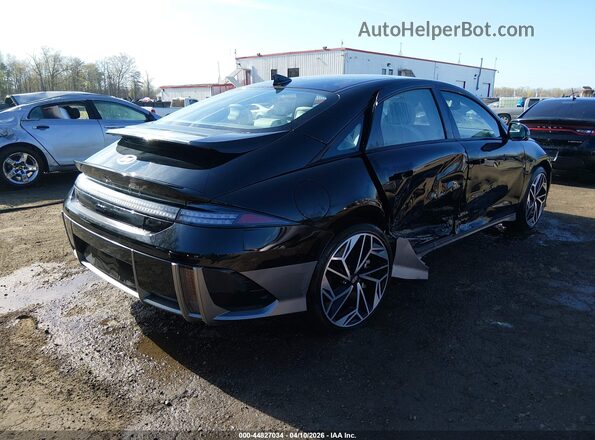 KMHM54AC7SA093241 2025 HYUNDAI IONIQ 6 Black Հետևի աջ