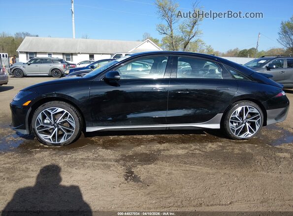 KMHM54AC7SA093241 2025 HYUNDAI IONIQ 6 Black Սալոնի 360 աստիճան տեսք