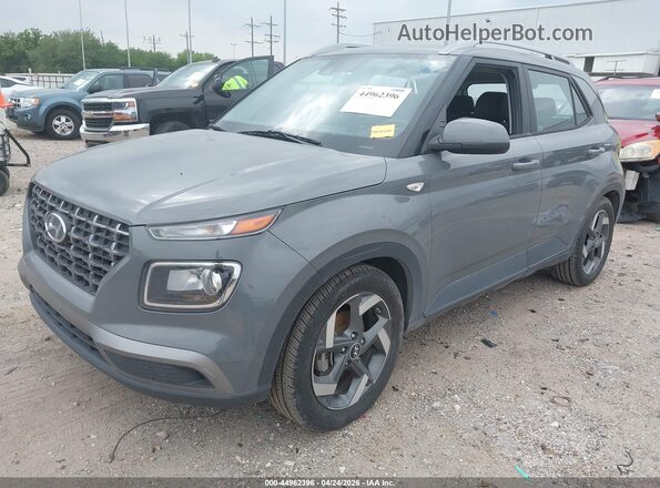 KMHRC8A30MU103516 2021 HYUNDAI VENUE Gray Առջևի ձախ երեք քառորդ տեսարան