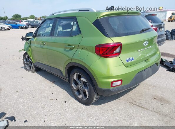 KMHRC8A3XMU082402 2021 HYUNDAI VENUE Green Հետևի ձախ