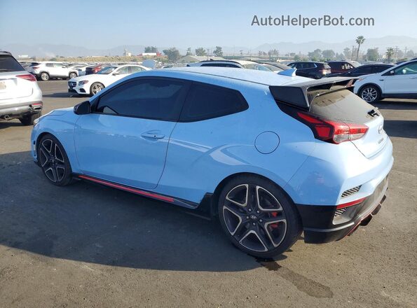 KMHT36AH3NU015552 2022 HYUNDAI VELOSTER Blue Trasero izquierdo