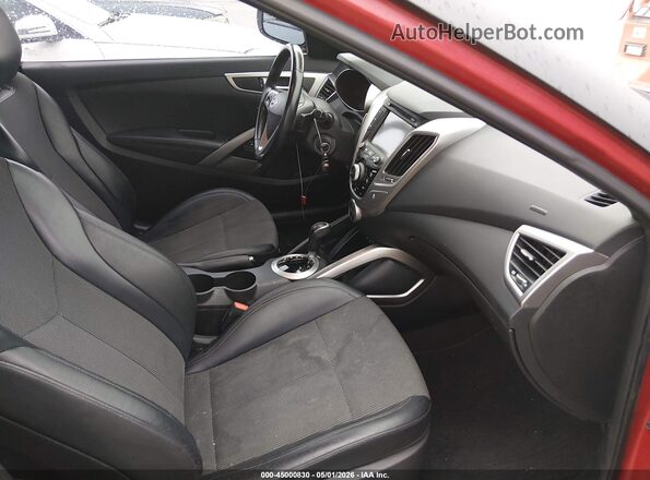 KMHTC6AD5GU253774 2016 HYUNDAI VELOSTER Red Widok wnętrza z przodu
