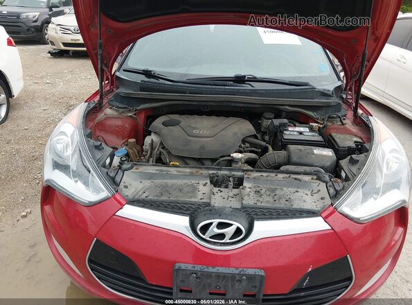 KMHTC6AD5GU253774 2016 HYUNDAI VELOSTER Red Widok z tyłu