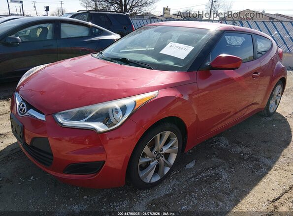 KMHTC6ADXGU275754 2016 HYUNDAI VELOSTER Red Передня ліва чверть