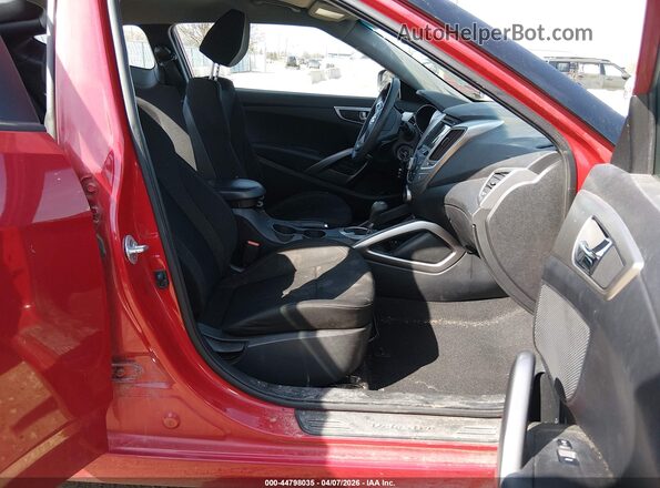 KMHTC6ADXGU275754 2016 HYUNDAI VELOSTER Red Вид салону спереду
