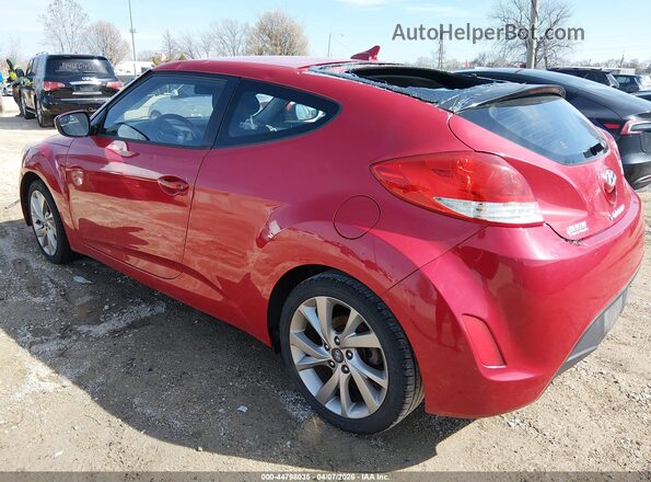 KMHTC6ADXGU275754 2016 HYUNDAI VELOSTER Red Задня ліва чверть