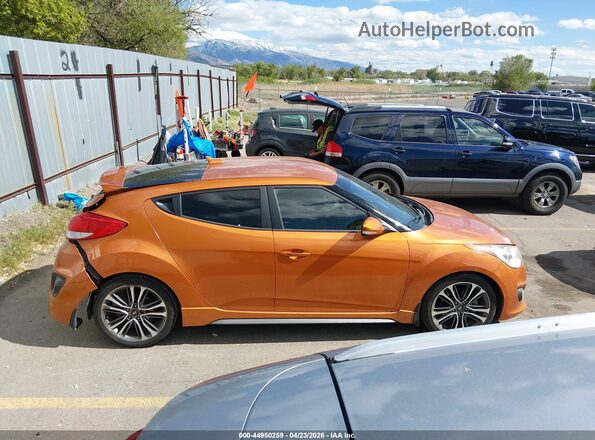 KMHTC6AE8GU248707 2016 HYUNDAI VELOSTER Orange Вид задньої частини салону