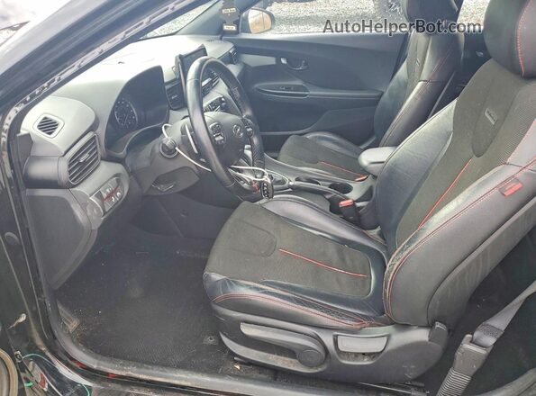 KMHTG6AF0KU002997 2019 HYUNDAI VELOSTER Черный Вид салона спереди