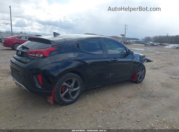 KMHTG6AF1KU010185 2019 HYUNDAI VELOSTER Black Trasero derecho
