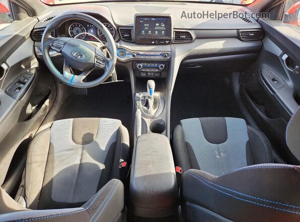 KMHTG6AF7MU032601 2021 HYUNDAI VELOSTER Red Առջևի վահանակի տեսք