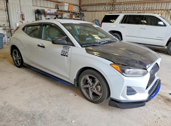 KMHTG6AF9KU009785 2019 HYUNDAI VELOSTER Белый Передняя правая четверть