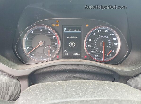 KMHTH6AB9LU031135 2020 HYUNDAI VELOSTER Gray Вид щитка приладів