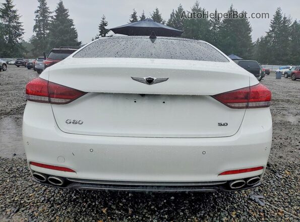 KMTFN4JF4LU335170 2020 GENESIS G80 White Вид ззаду
