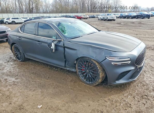 KMTG14TE7NU081199 2022 GENESIS G70 Gray 
