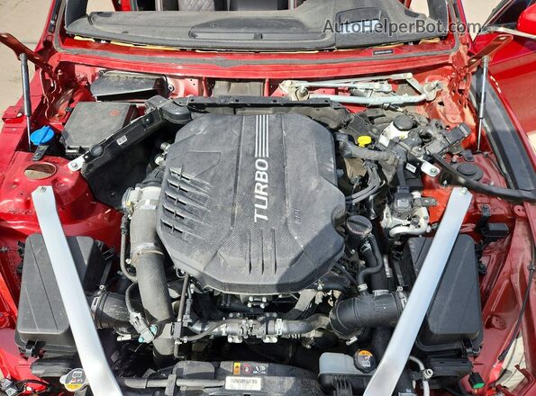 KMTG34LE1LU058069 2020 GENESIS G70 Красный Вид задней части салона