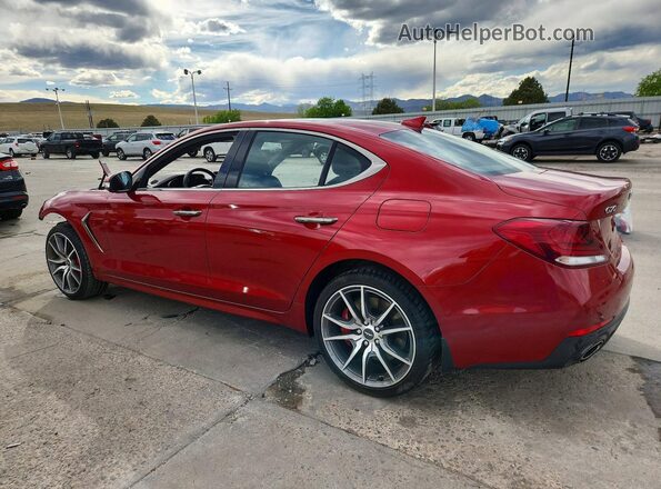 KMTG34LE1LU058069 2020 GENESIS G70 Красный Задняя левая четверть