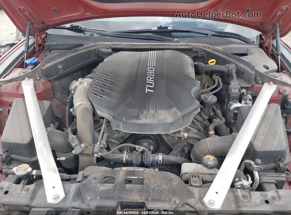 KMTG34LE9LU063259 2020 GENESIS G70 Burgundy უკანა ხედი