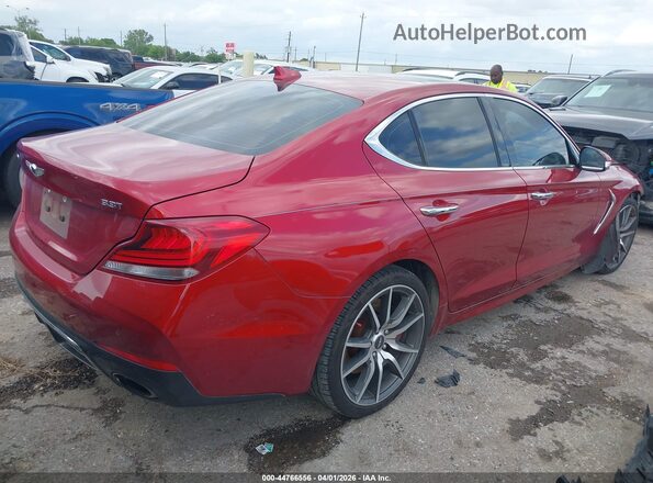 KMTG34LE9LU063259 2020 GENESIS G70 Burgundy უკანა მარჯვენა