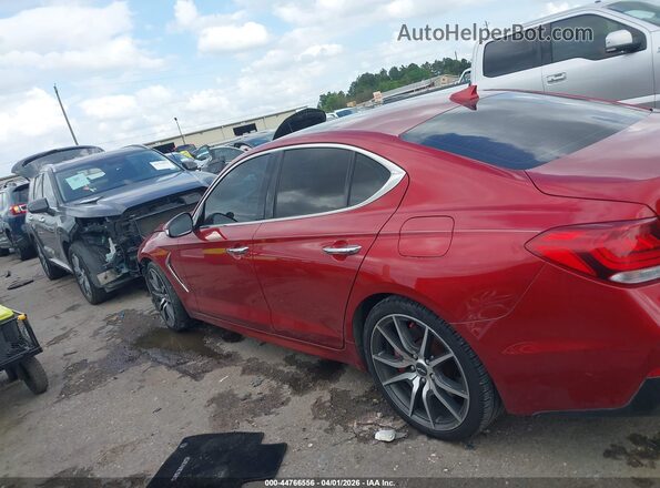 KMTG34LE9LU063259 2020 GENESIS G70 Burgundy სალონის 360-გრადუსიანი ხედი