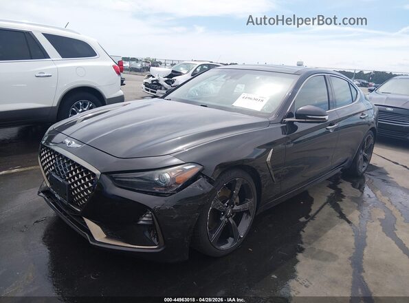 KMTG44LA7KU034657 2019 GENESIS G70 Black Front left