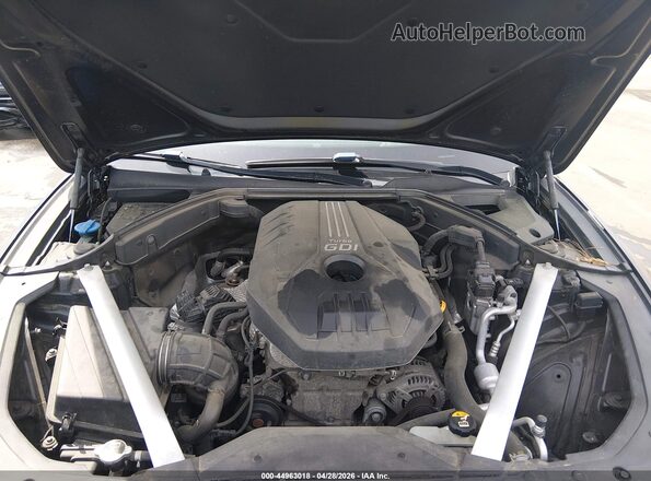 KMTG44LA7KU034657 2019 GENESIS G70 Black Rear view