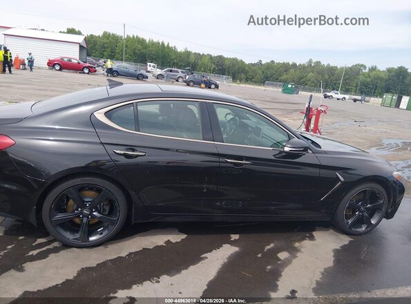 KMTG44LA7KU034657 2019 GENESIS G70 Black Rear interior view