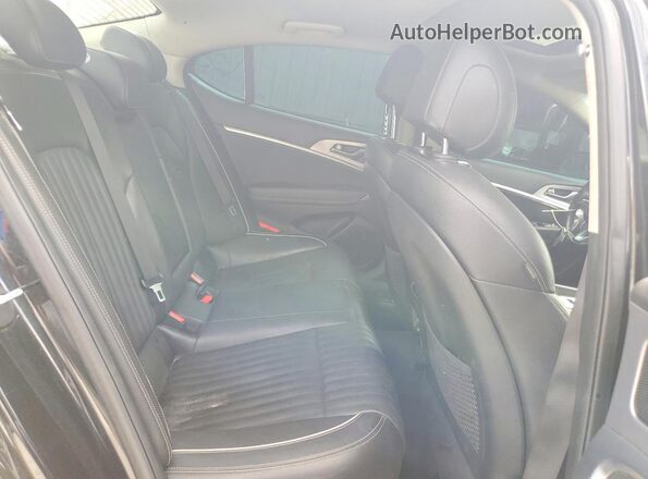 KMTG74LE5MU067279 2021 GENESIS G70 Black Vista de los asientos traseros