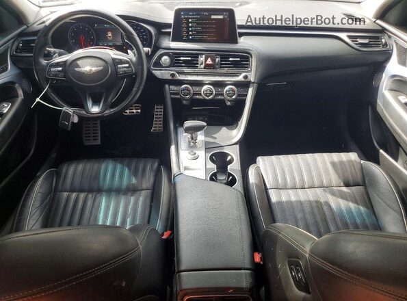 KMTG74LE5MU067279 2021 GENESIS G70 Black Vista del salpicadero