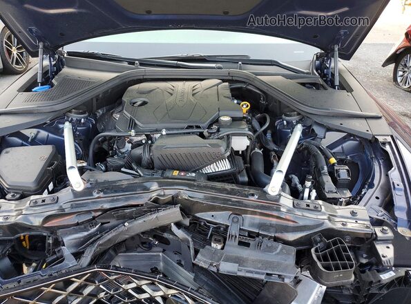KMTGA4SC2RU227482 2024 GENESIS G80 Синий Вид задней части салона