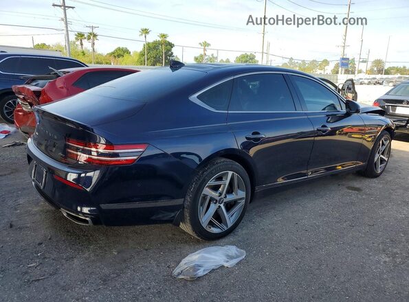 KMTGA4SC2RU227482 2024 GENESIS G80 Синий Задняя правая четверть
