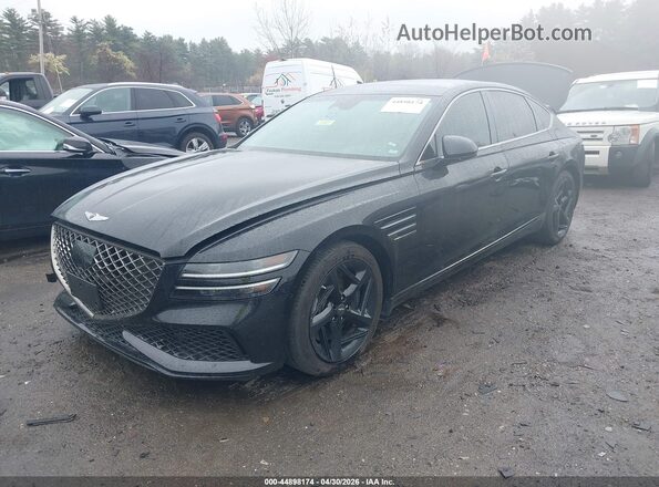 KMTGA4SC9PU150607 2023 GENESIS G80 Black Przód lewy